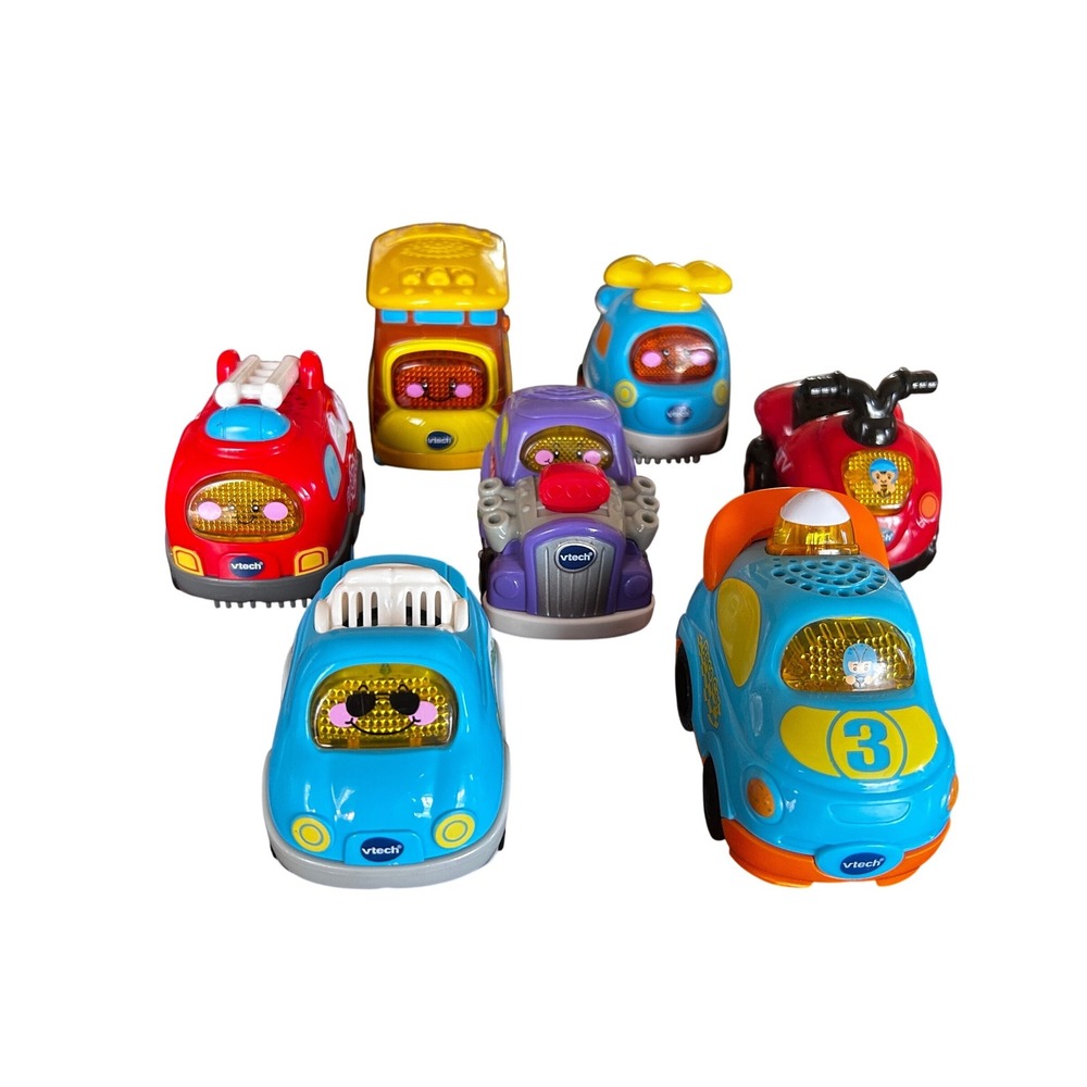 VTech Go Go Smart Wheels Lot of 7 Vehicles ALL work - tested